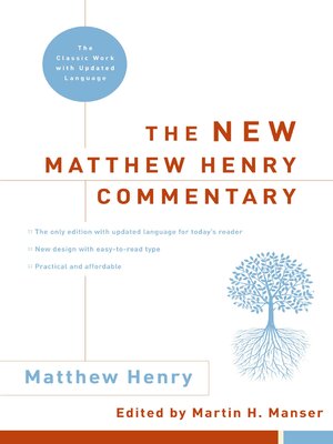 cover image of The New Matthew Henry Commentary